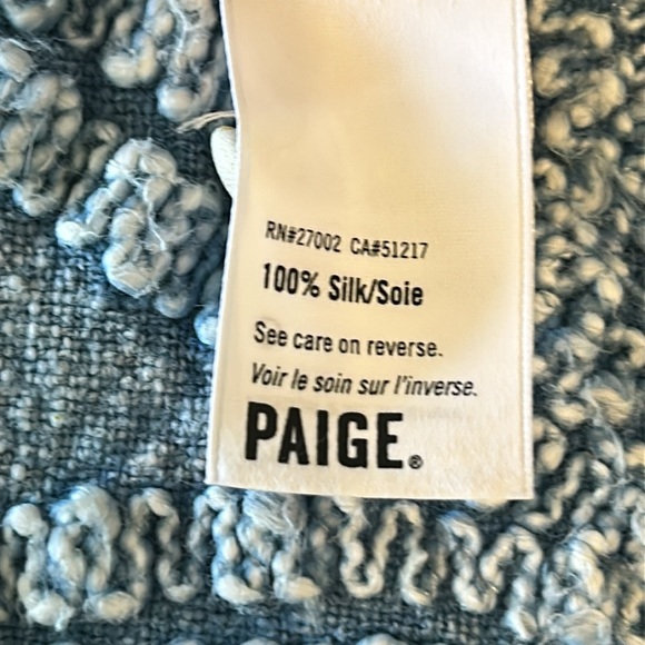 PAIGE …CARAWAY MANDALA 100% SILK BLOUSE …SIZE S - Picture 7 of 15